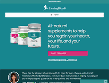 Tablet Screenshot of healingblendsglobal.com